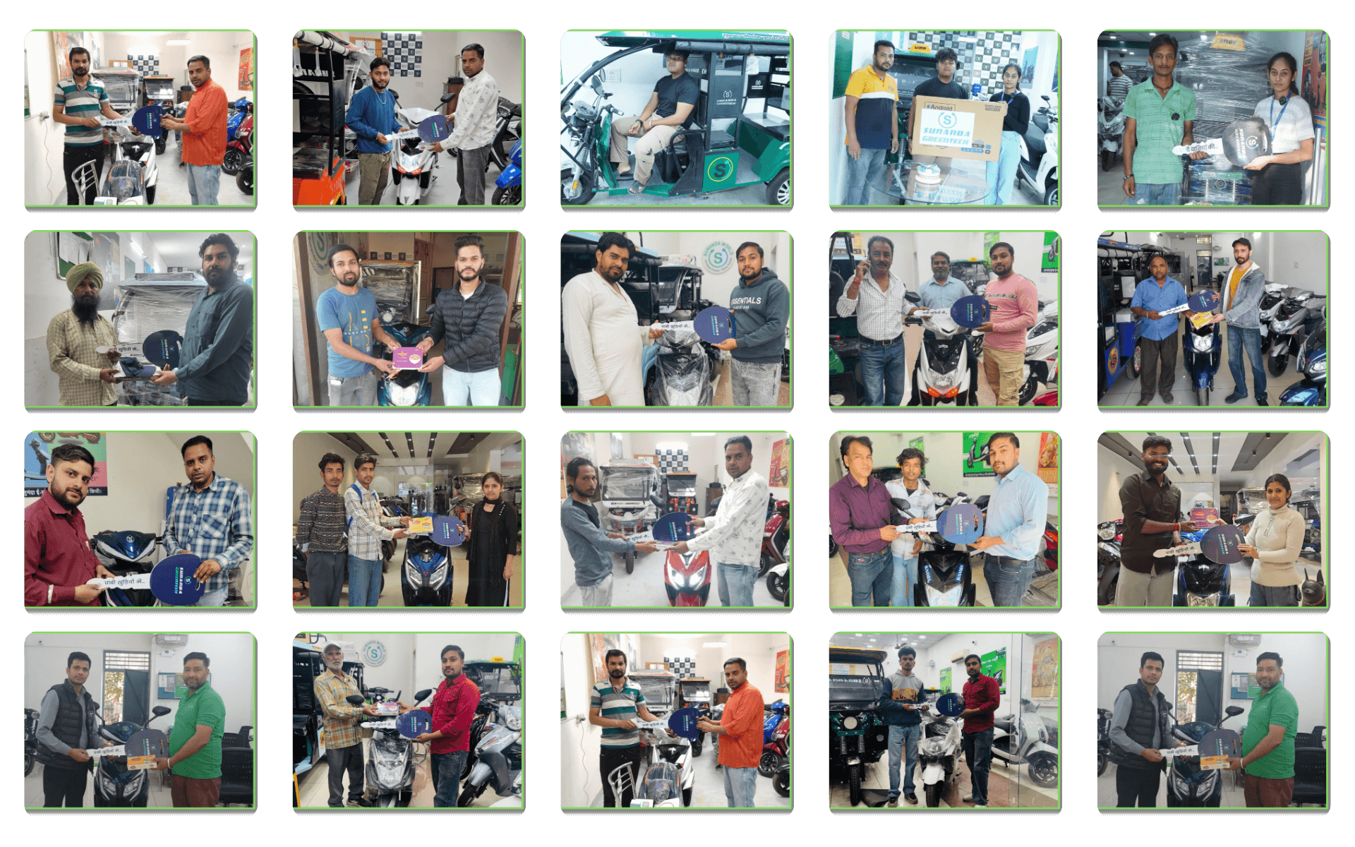 Sunanda Happy Customer 25 | E-Scooty Delivery | E-Rickshaw Delivery Photos