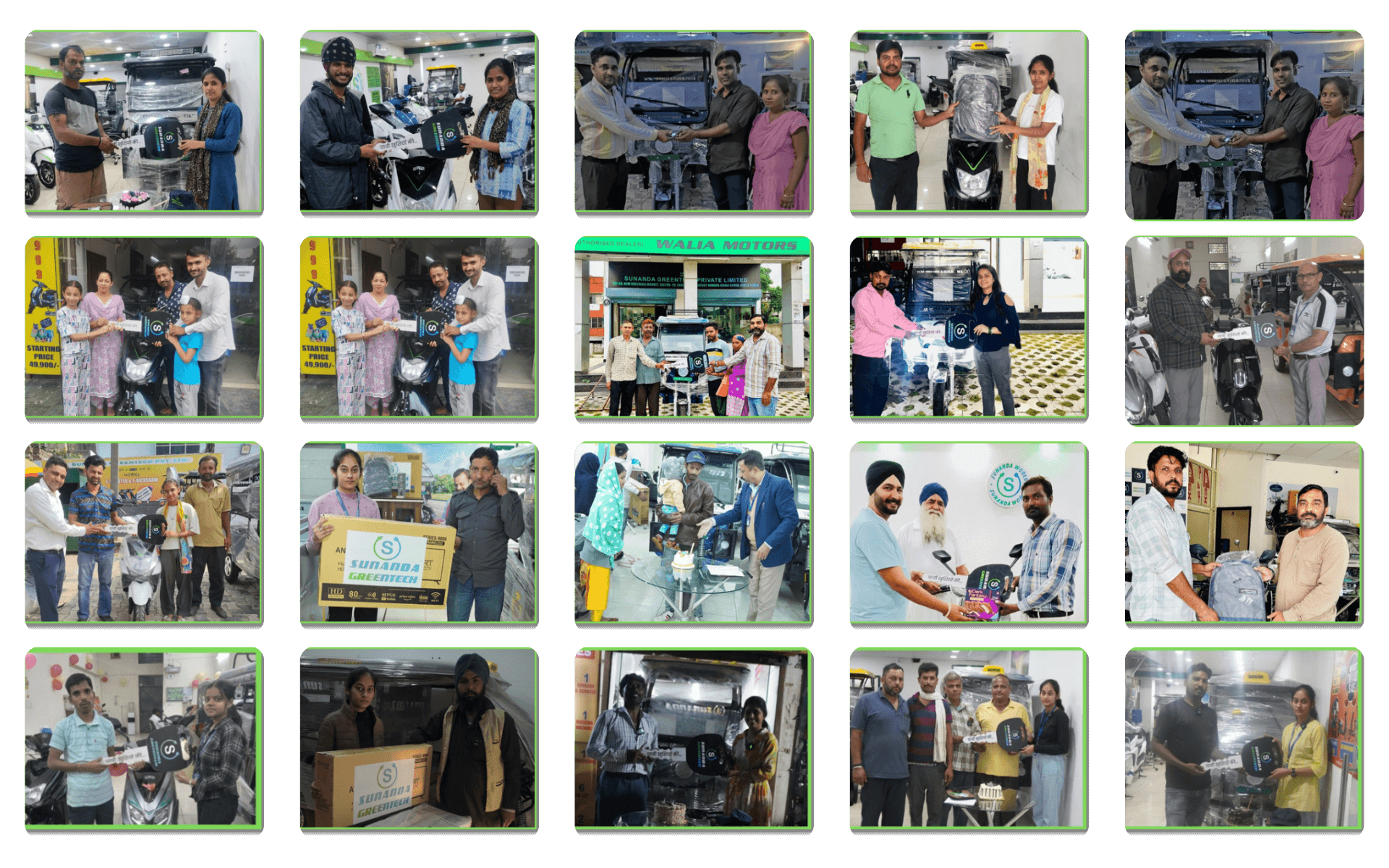 Sunanda Happy Customer 50 | E-Scooty Delivery | E-Rickshaw Delivery Photos