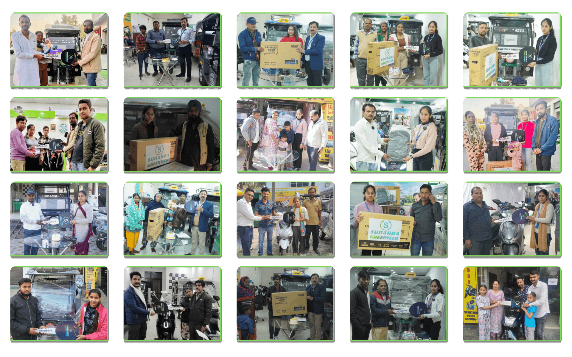 Sunanda Happy Customer 56 | E-Scooty Delivery | E-Rickshaw Delivery Photos