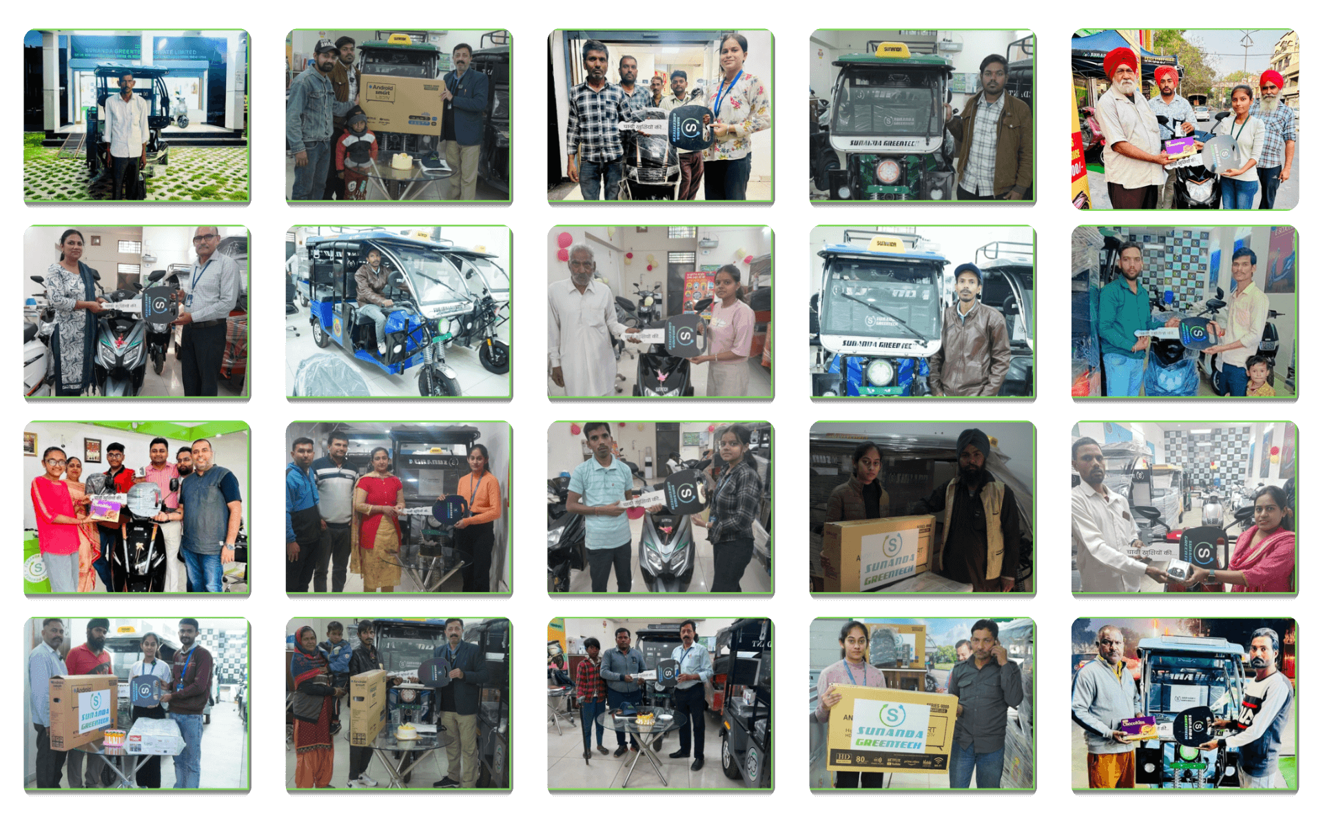 Sunanda Happy Customer 62 | E-Scooty Delivery | E-Rickshaw Delivery Photos